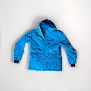 Under Armour Bright Blue Winter Ski Jacket w/ Hood Insulated Outdoor Snow‎ Coat